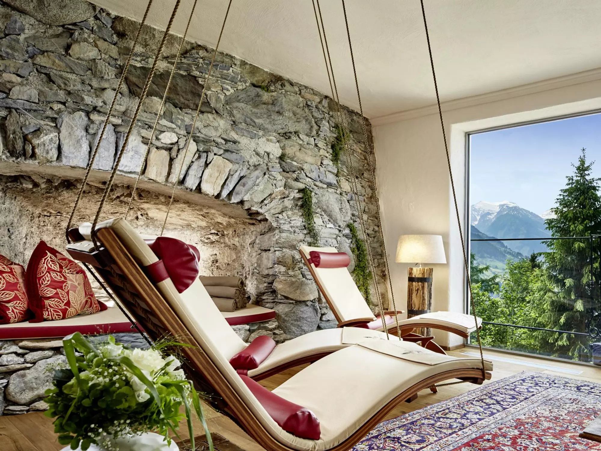Relaxation room at Schloss Mittersill in Pinzgau