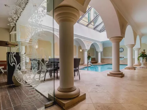Indoor pool and spa at Hotel Elizabeth in Trencin